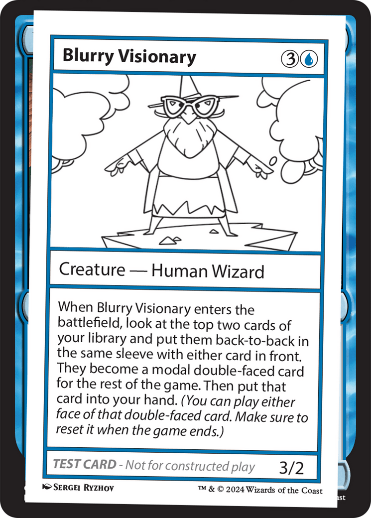 Blurry Visionary [Mystery Booster 2 Playtest Cards] MTG Single Magic: The Gathering  | Multizone: Comics And Games