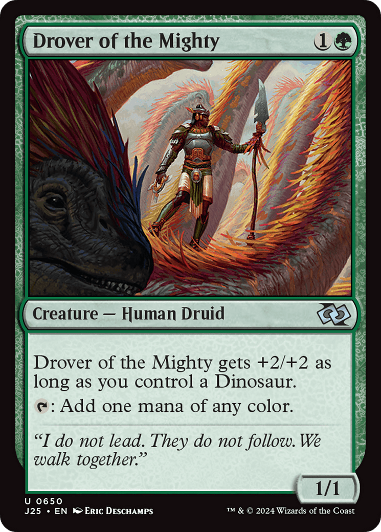 Drover of the Mighty [Foundations Jumpstart] MTG Single Magic: The Gathering  | Multizone: Comics And Games