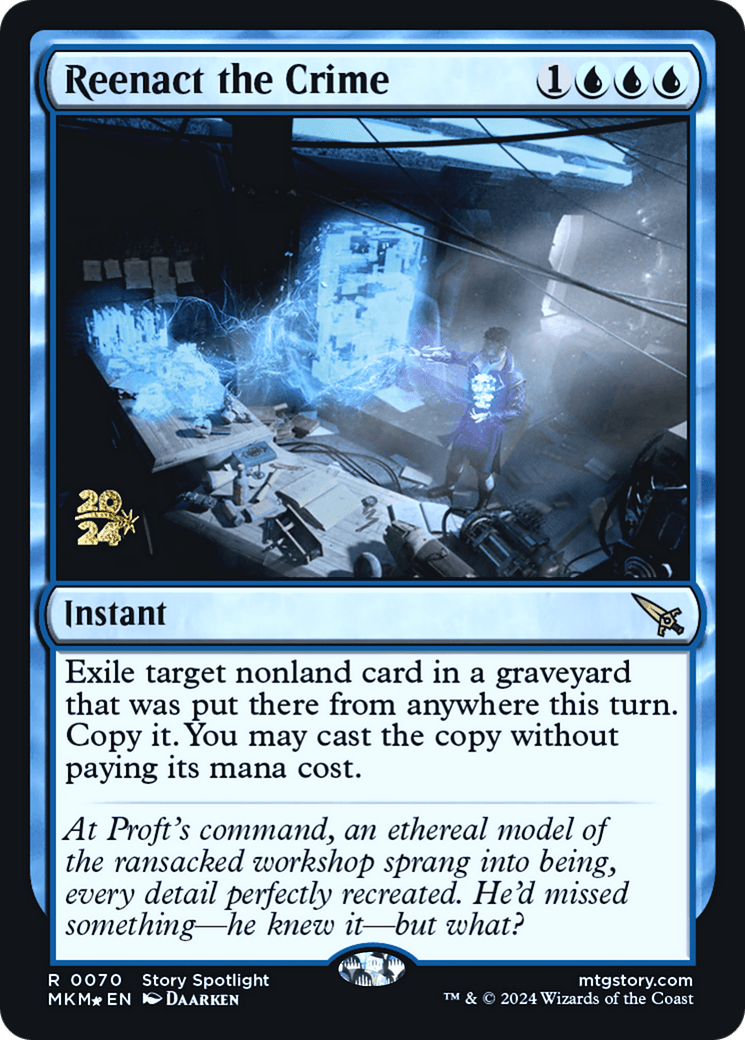 Reenact the Crime [Murders at Karlov Manor Prerelease Promos] MTG Single Magic: The Gathering  | Multizone: Comics And Games