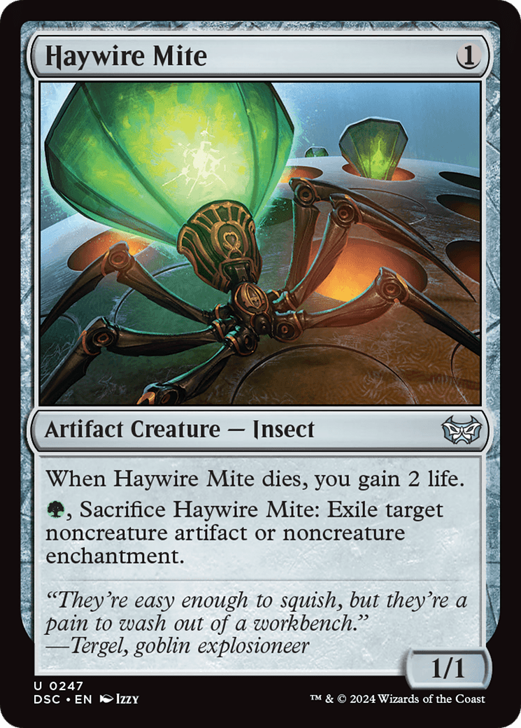 Haywire Mite [Duskmourn: House of Horror Commander] MTG Single Magic: The Gathering  | Multizone: Comics And Games