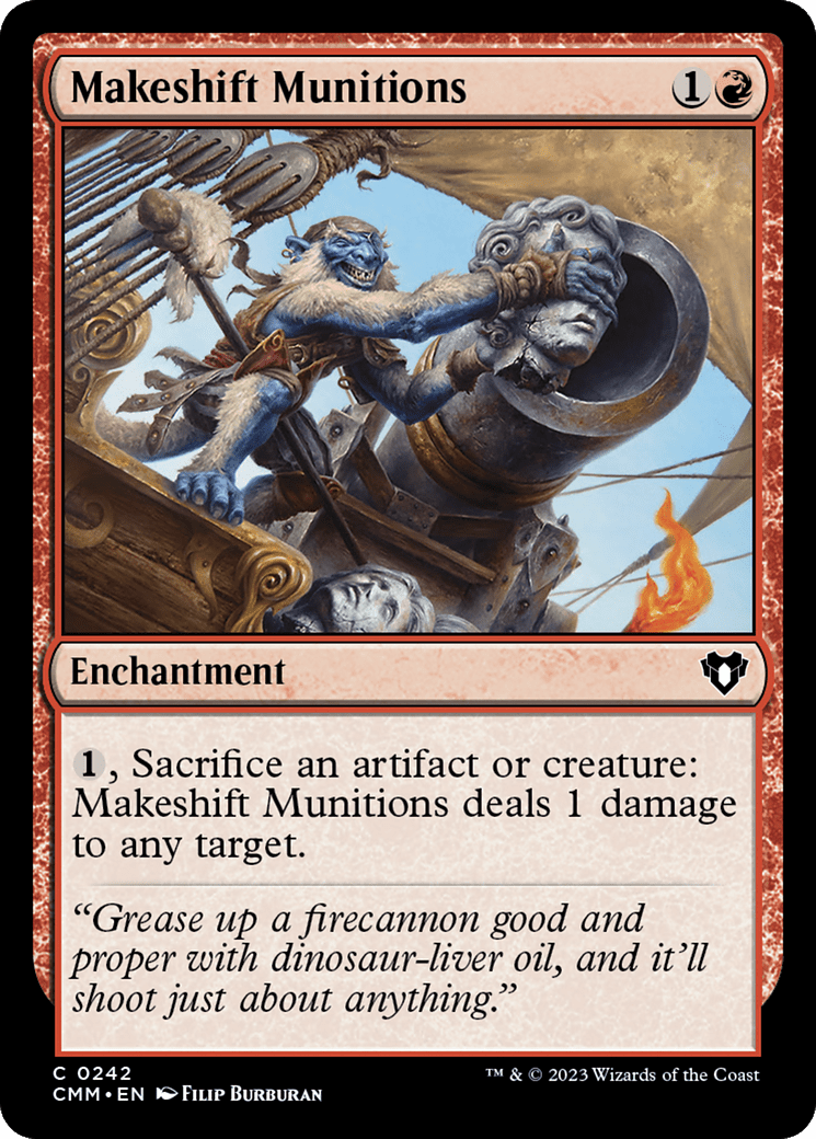 Makeshift Munitions [Commander Masters] MTG Single Magic: The Gathering  | Multizone: Comics And Games