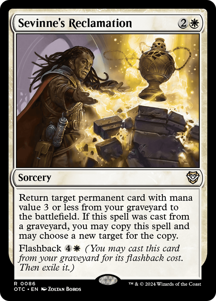 Sevinne's Reclamation [Outlaws of Thunder Junction Commander] MTG Single Magic: The Gathering  | Multizone: Comics And Games