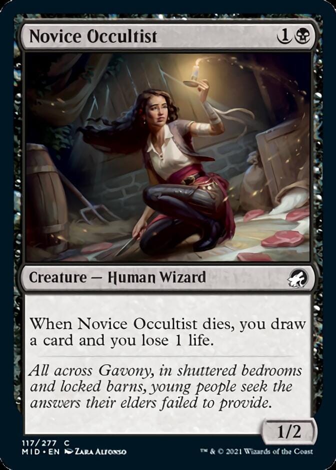 Novice Occultist [Innistrad: Midnight Hunt] MTG Single Magic: The Gathering  | Multizone: Comics And Games