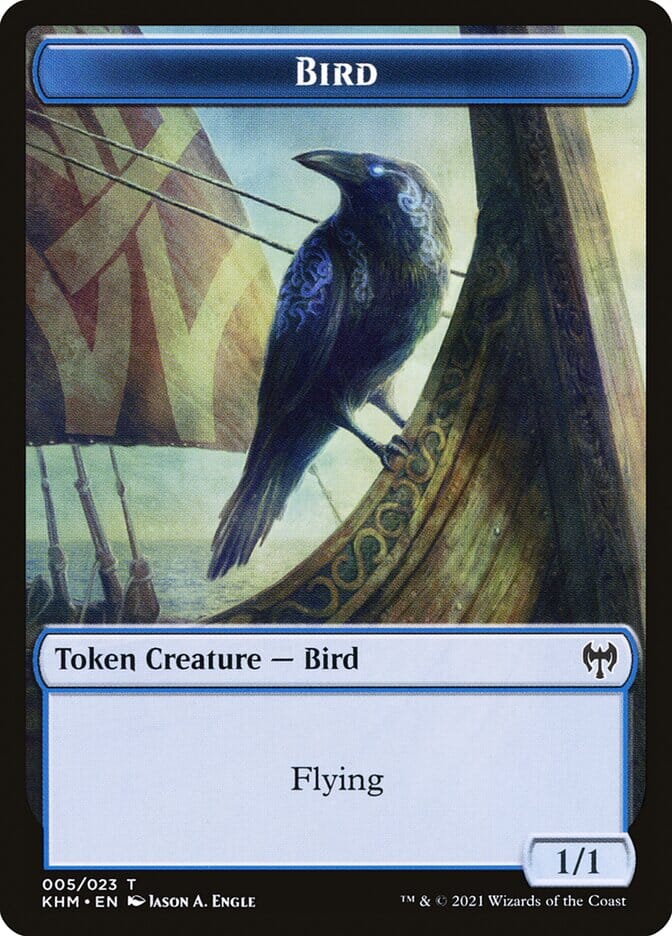 Elf Warrior // Bird Double-Sided Token [Kaldheim Tokens] MTG Single Magic: The Gathering  | Multizone: Comics And Games