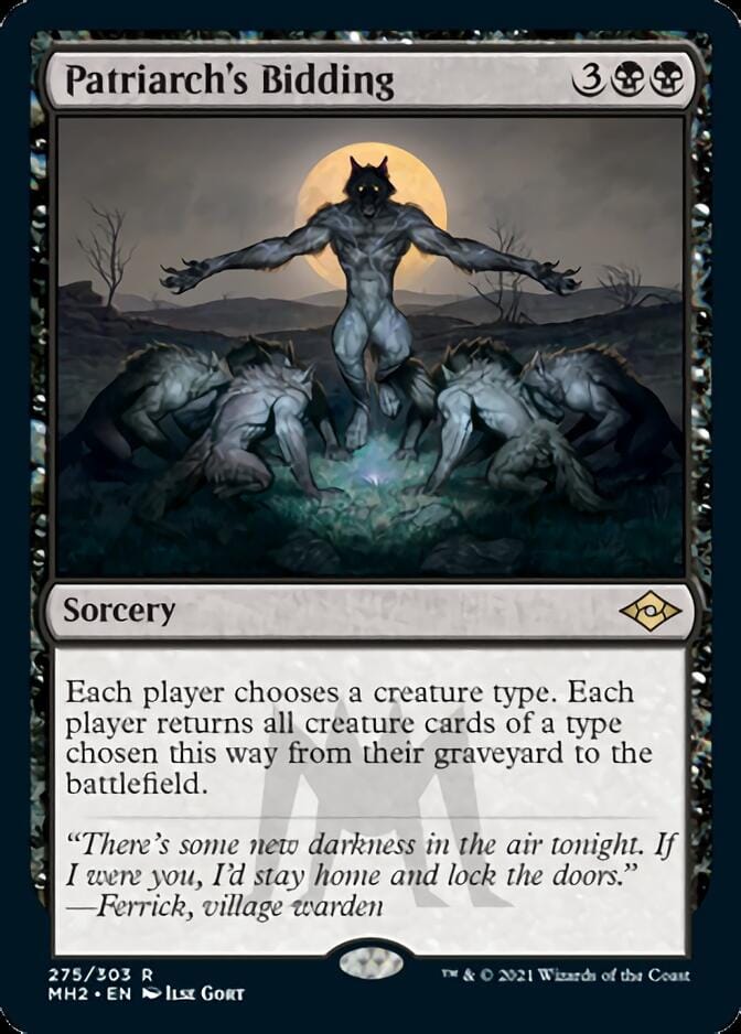 Patriarch's Bidding (Foil Etched) [Modern Horizons 2] MTG Single Magic: The Gathering  | Multizone: Comics And Games