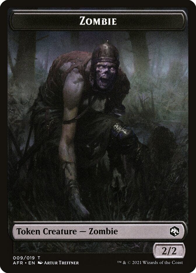 Devil // Zombie Double-Sided Token [Dungeons & Dragons: Adventures in the Forgotten Realms Tokens] MTG Single Magic: The Gathering  | Multizone: Comics And Games