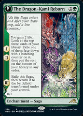 The Dragon-Kami Reborn // Dragon-Kami's Egg (Showcase Soft Glow) [Kamigawa: Neon Dynasty] MTG Single Magic: The Gathering  | Multizone: Comics And Games