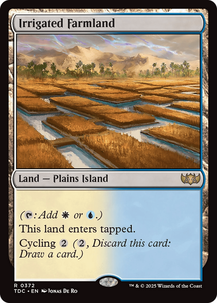 Irrigated Farmland [Tarkir: Dragonstorm Commander] MTG Single Magic: The Gathering  | Multizone: Comics And Games