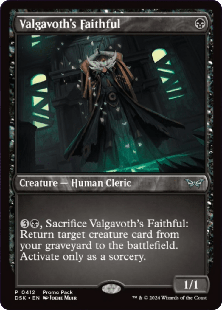 Valgavoth's Faithful (Promo Pack) [Duskmourn: House of Horror Promos] MTG Single Magic: The Gathering  | Multizone: Comics And Games