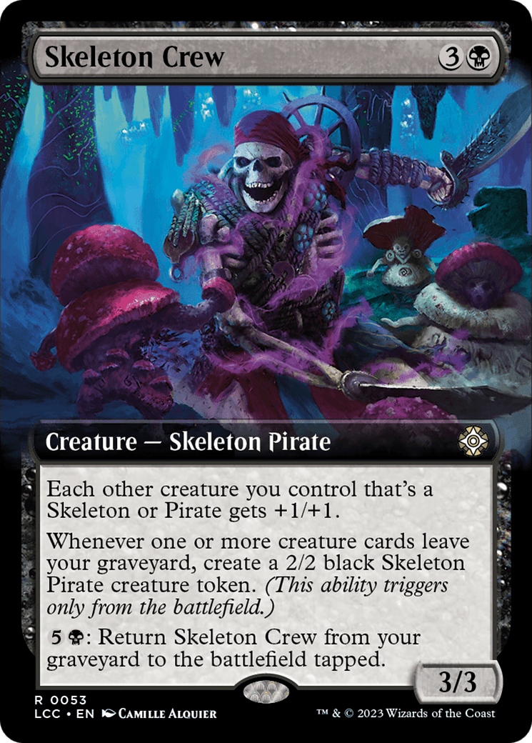 Skeleton Crew (Extended Art) [The Lost Caverns of Ixalan Commander] MTG Single Magic: The Gathering  | Multizone: Comics And Games