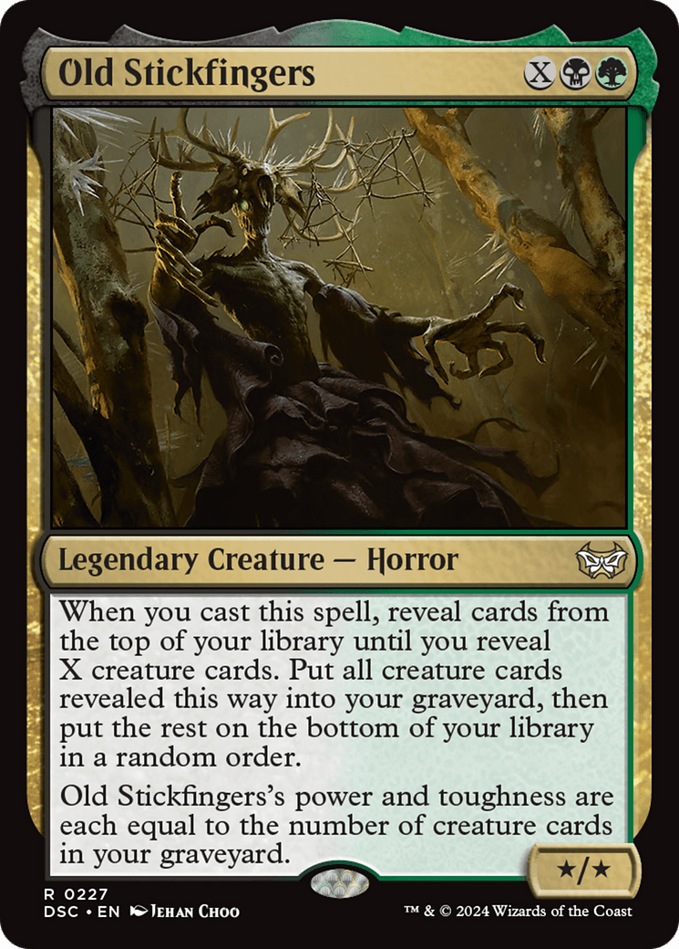 Old Stickfingers [Duskmourn: House of Horror Commander] MTG Single Magic: The Gathering  | Multizone: Comics And Games
