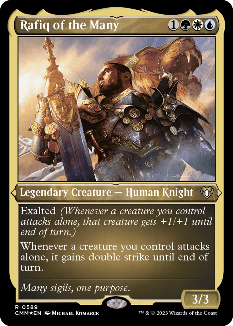 Rafiq of the Many (Foil Etched) [Commander Masters] MTG Single Magic: The Gathering  | Multizone: Comics And Games