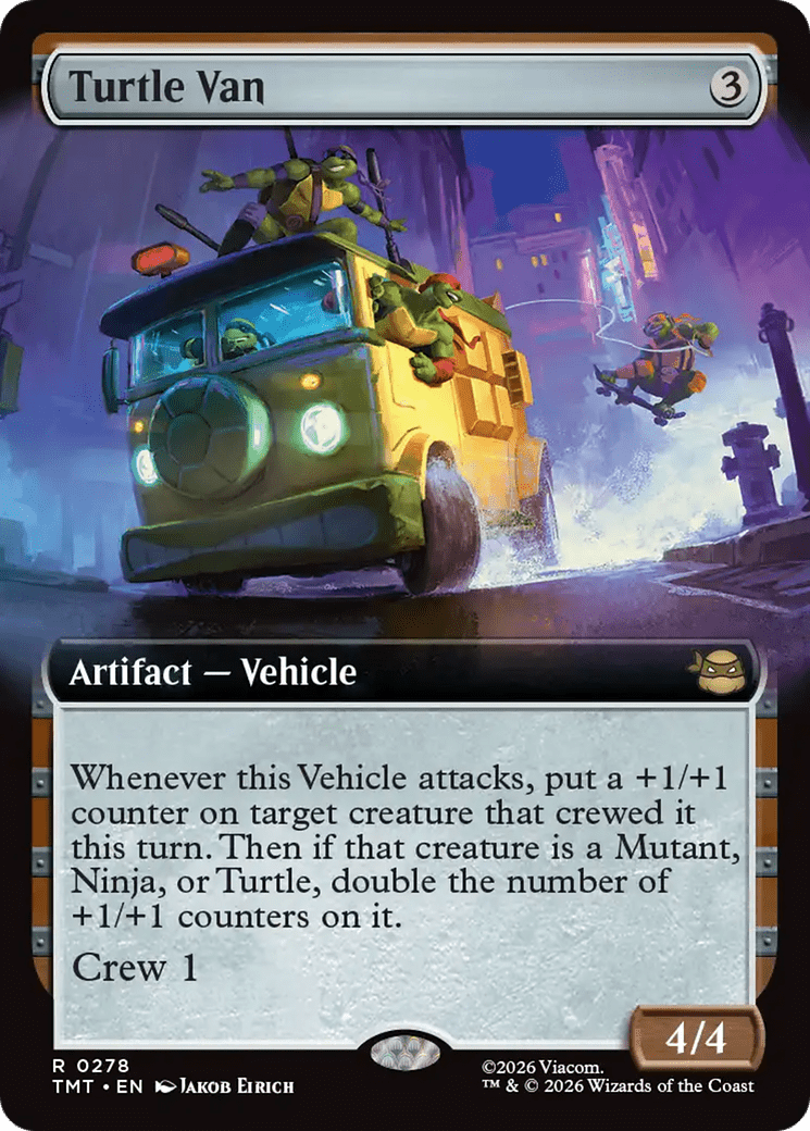 Turtle Van (Extended Art) [Teenage Mutant Ninja Turtles] MTG Single Magic: The Gathering  | Multizone: Comics And Games