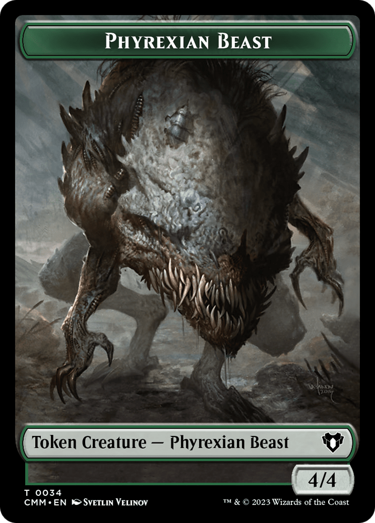 Phyrexian Beast Token [Commander Masters Tokens] MTG Single Magic: The Gathering  | Multizone: Comics And Games
