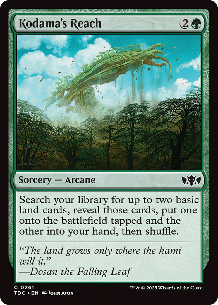 Kodama's Reach [Tarkir: Dragonstorm Commander] MTG Single Magic: The Gathering  | Multizone: Comics And Games
