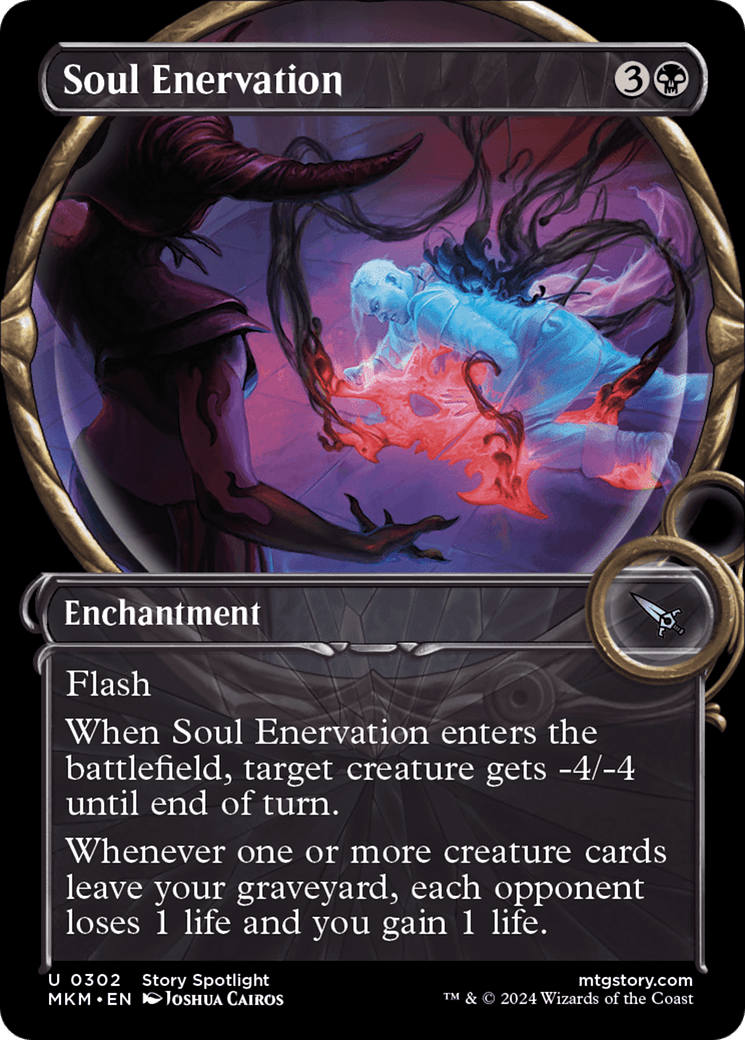 Soul Enervation (Showcase) [Murders at Karlov Manor] MTG Single Magic: The Gathering  | Multizone: Comics And Games