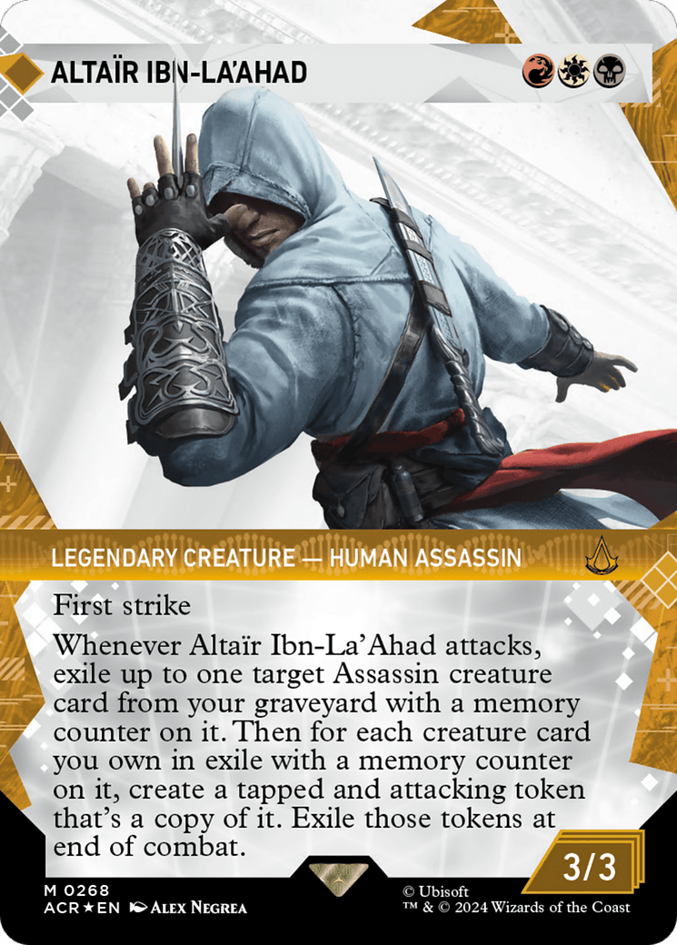 Altair Ibn-La'Ahad (Showcase) (Textured Foil) [Assassin's Creed] MTG Single Magic: The Gathering  | Multizone: Comics And Games