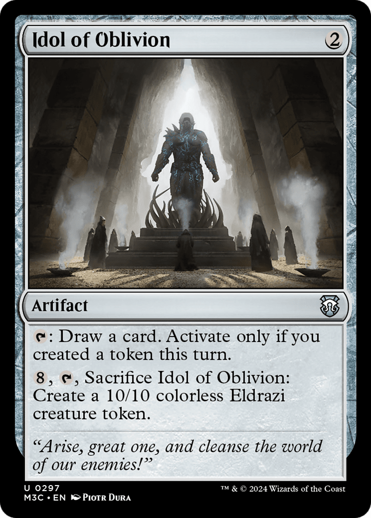 Idol of Oblivion (Ripple Foil) [Modern Horizons 3 Commander] MTG Single Magic: The Gathering  | Multizone: Comics And Games