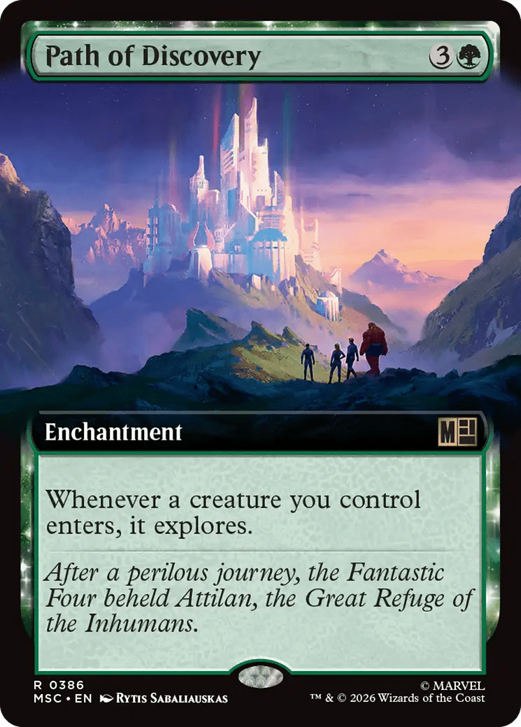 Path of Discovery (Extended Art) [Marvel Super Heroes Commander] MTG Single Magic: The Gathering  | Multizone: Comics And Games