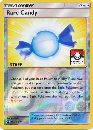 Rare Candy (142/168) (League Promo Staff) [Sun & Moon: Celestial Storm] Pokemon Single Pokémon  | Multizone: Comics And Games