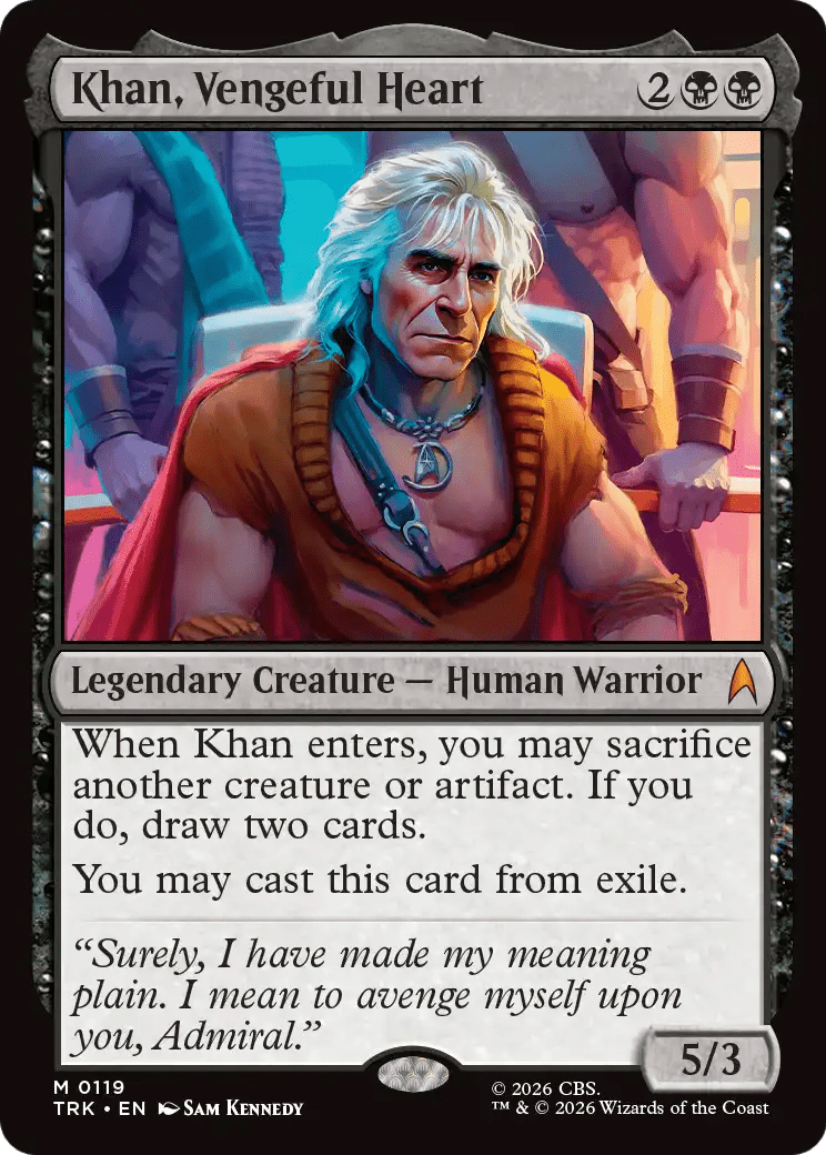Khan, Vengeful Heart [Star Trek] MTG Single Magic: The Gathering  | Multizone: Comics And Games