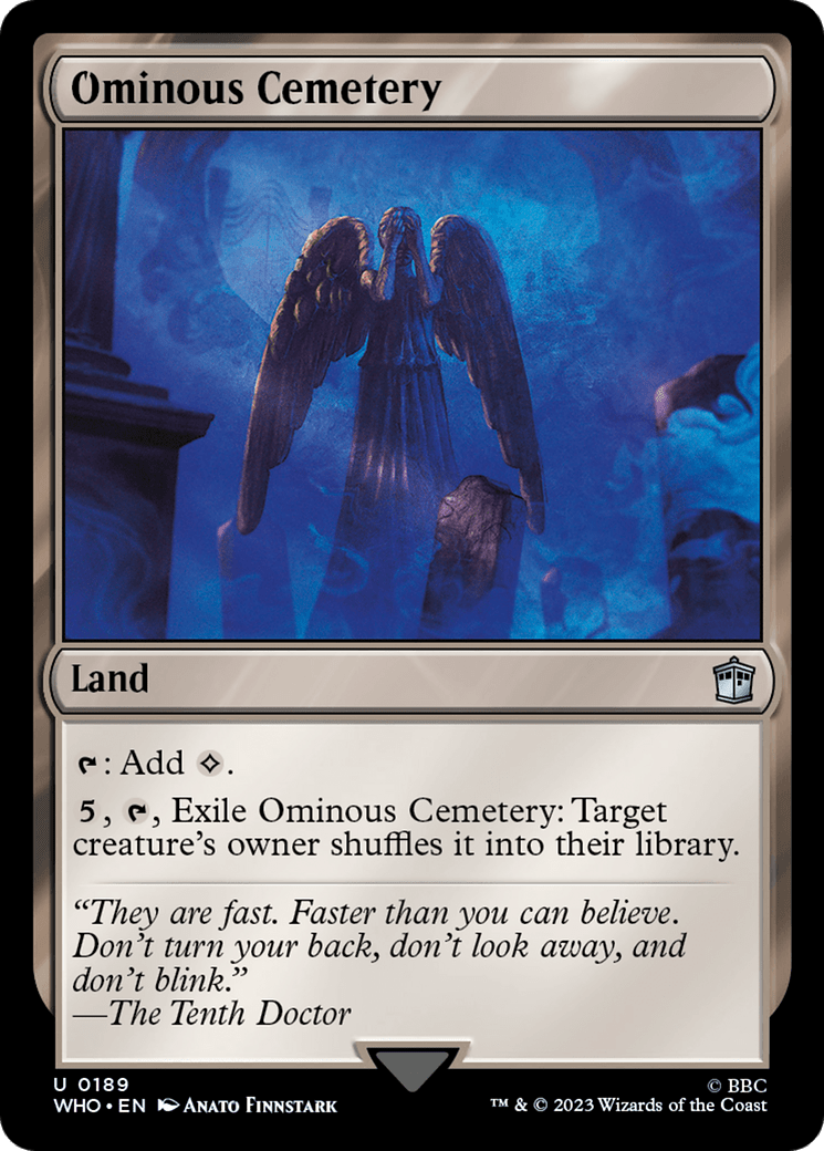 Ominous Cemetery [Doctor Who] MTG Single Magic: The Gathering  | Multizone: Comics And Games