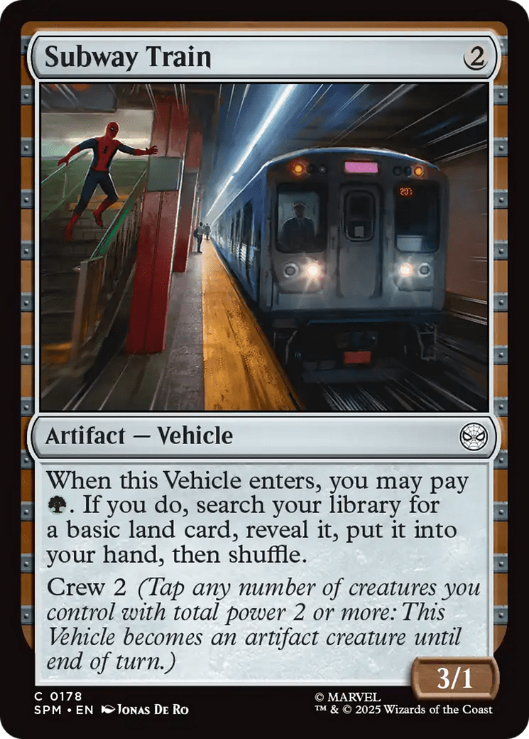 Subway Train [Marvel's Spider-Man] MTG Single Magic: The Gathering  | Multizone: Comics And Games