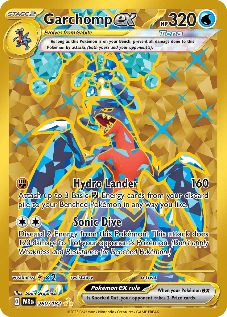 Garchomp ex (260/182) [Scarlet & Violet: Paradox Rift] Pokemon Single Pokémon  | Multizone: Comics And Games