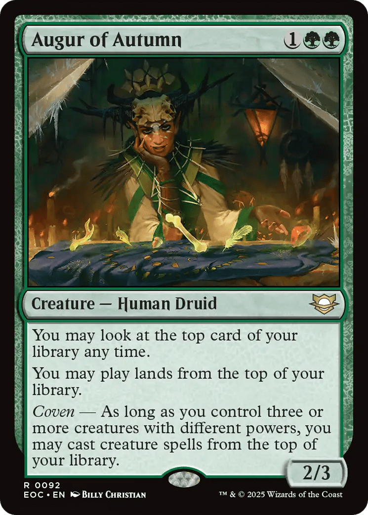 Augur of Autumn [Edge of Eternities Commander] MTG Single Magic: The Gathering  | Multizone: Comics And Games