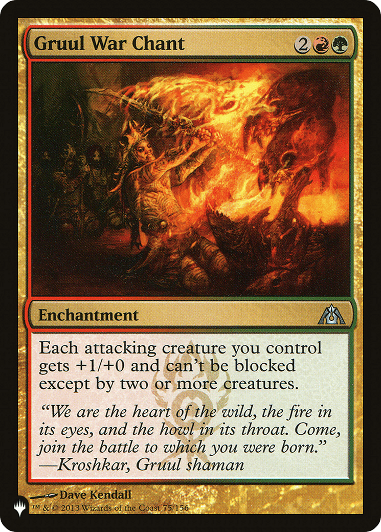 Gruul War Chant [The List] MTG Single Magic: The Gathering  | Multizone: Comics And Games