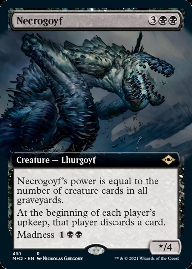 Necrogoyf (Extended Art) [Modern Horizons 2] MTG Single Magic: The Gathering  | Multizone: Comics And Games