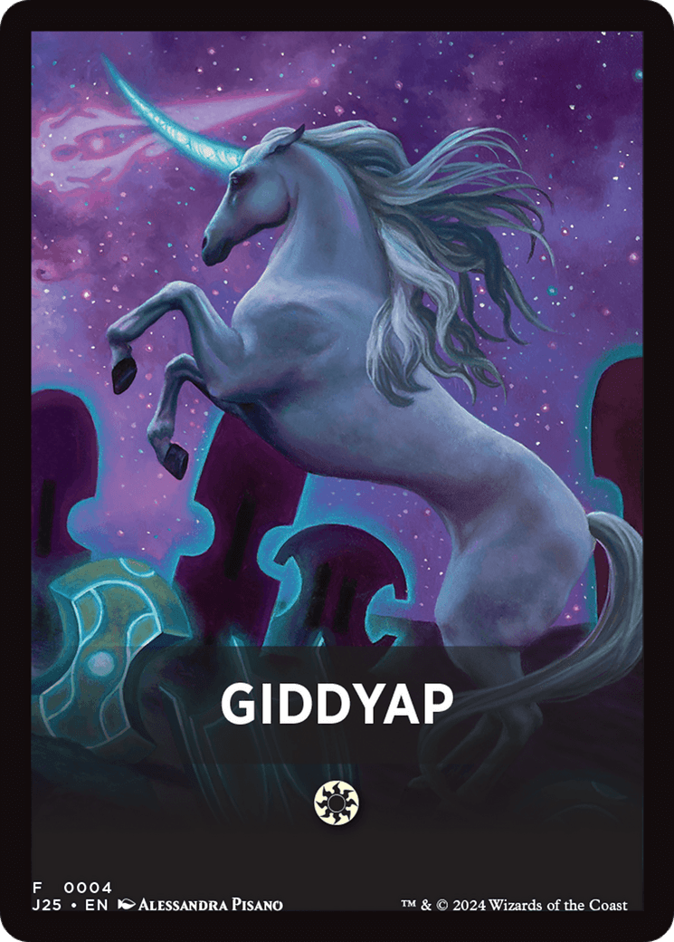 Giddyap Theme Card [Foundations Jumpstart Front Cards] MTG Single Magic: The Gathering  | Multizone: Comics And Games