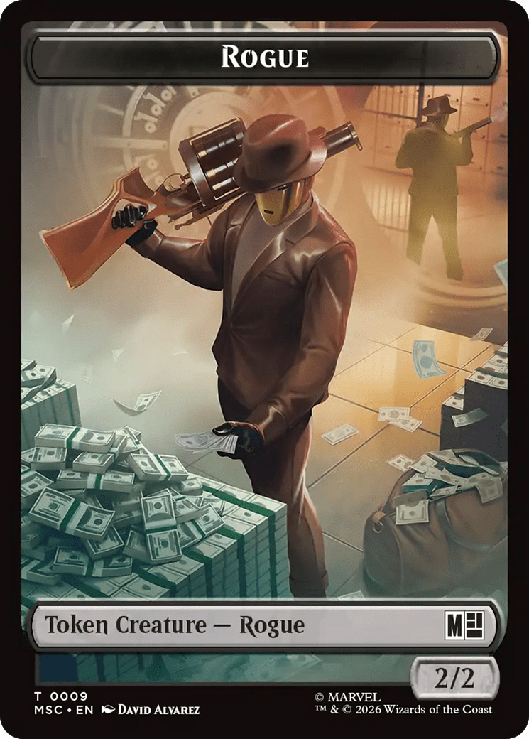 Treasure (022) // Rogue (009) Double-Sided Token [Marvel Super Heroes Commander Tokens] MTG Single Magic: The Gathering  | Multizone: Comics And Games