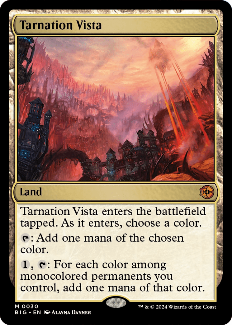 Tarnation Vista [Outlaws of Thunder Junction: The Big Score] MTG Single Magic: The Gathering  | Multizone: Comics And Games