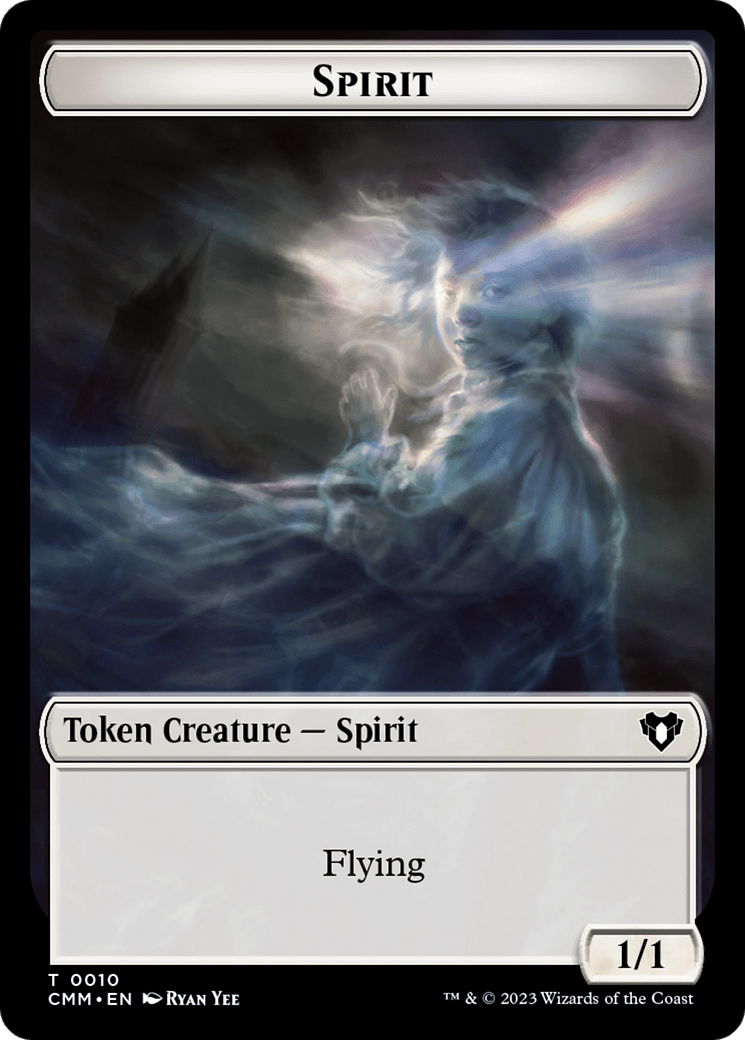 Spirit (0010) // Construct (0041) Double-Sided Token [Commander Masters Tokens] MTG Single Magic: The Gathering  | Multizone: Comics And Games