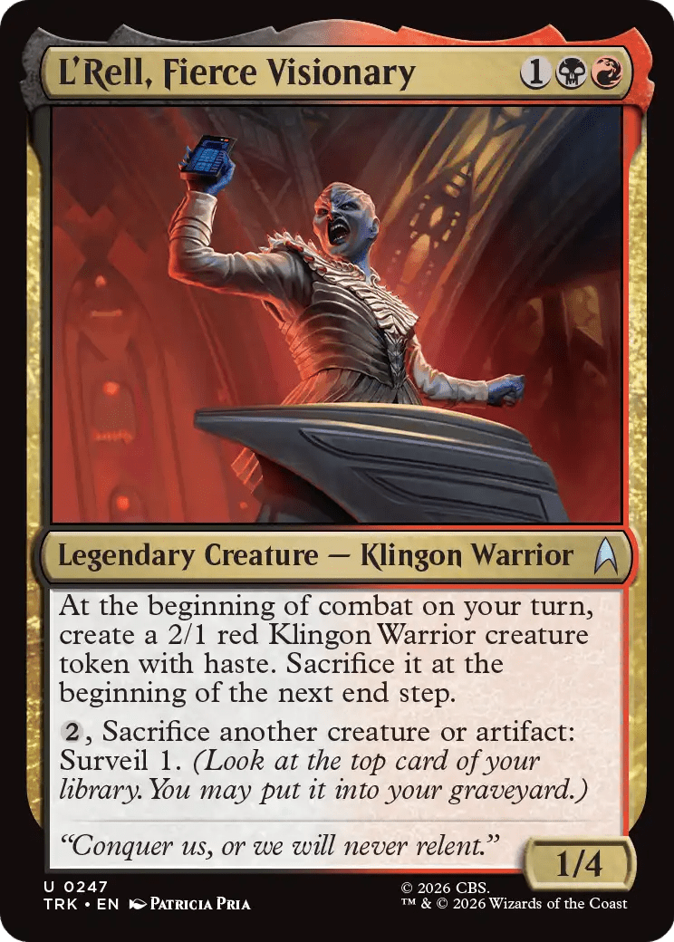 L'Rell, Fierce Visionary [Star Trek] MTG Single Magic: The Gathering  | Multizone: Comics And Games