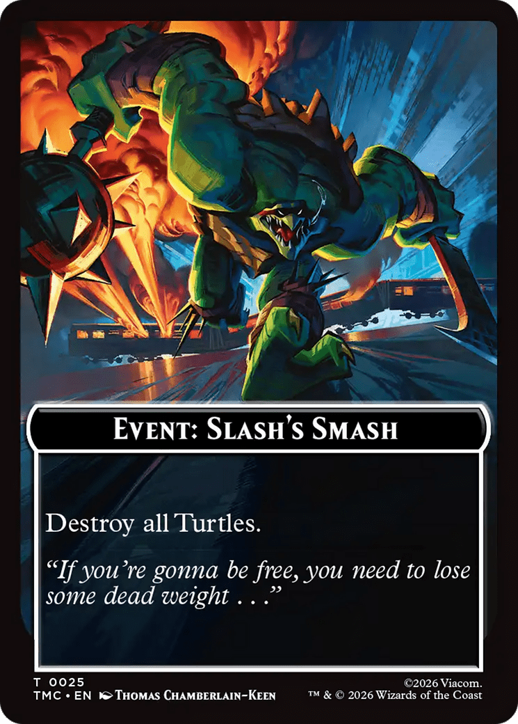 Event: Slash's Smash [Teenage Mutant Ninja Turtles Commander Tokens] MTG Single Magic: The Gathering  | Multizone: Comics And Games