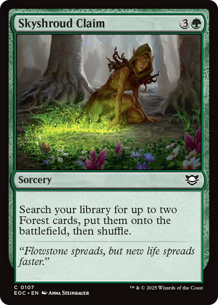 Skyshroud Claim [Edge of Eternities Commander] MTG Single Magic: The Gathering  | Multizone: Comics And Games