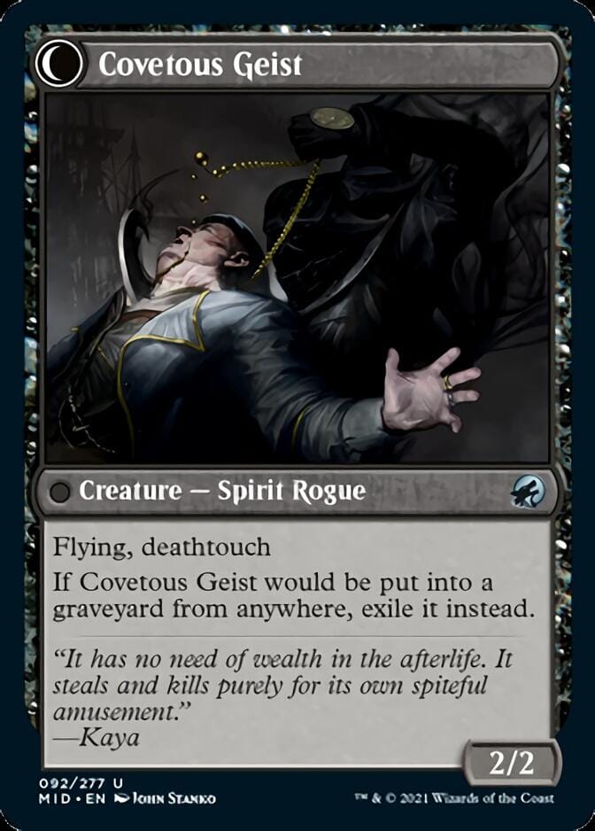Covert Cutpurse // Covetous Geist [Innistrad: Midnight Hunt] MTG Single Magic: The Gathering  | Multizone: Comics And Games