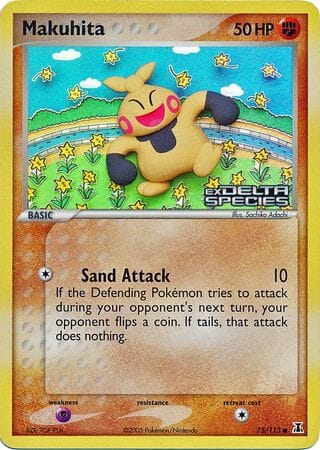 Makuhita (75/113) (Stamped) [EX: Delta Species] Pokemon Single Pokémon  | Multizone: Comics And Games