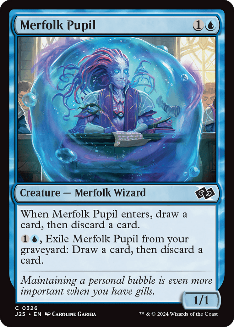 Merfolk Pupil [Foundations Jumpstart] MTG Single Magic: The Gathering  | Multizone: Comics And Games