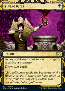 Village Rites (Foil Etched) [Strixhaven: Mystical Archive] MTG Single Magic: The Gathering  | Multizone: Comics And Games