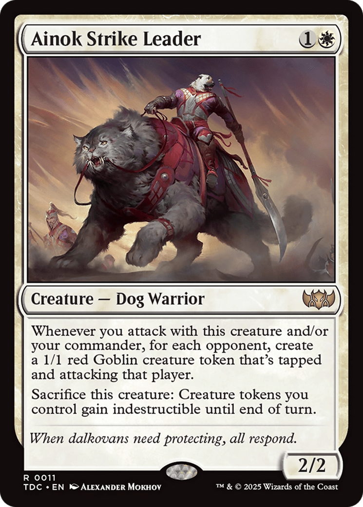 Ainok Strike Leader [Tarkir: Dragonstorm Commander] MTG Single Magic: The Gathering  | Multizone: Comics And Games