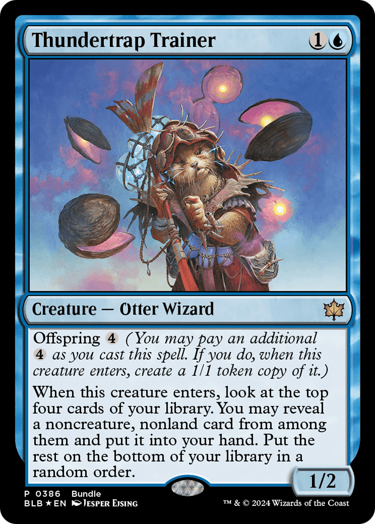 Thundertrap Trainer [Bloomburrow Promos] MTG Single Magic: The Gathering  | Multizone: Comics And Games