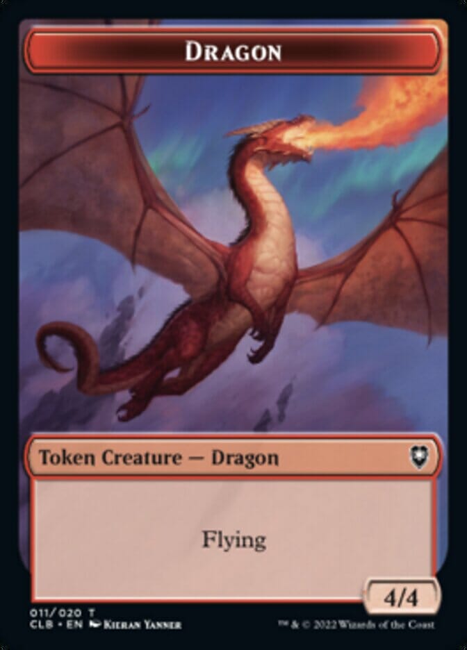 Dragon Token [Commander Legends: Battle for Baldur's Gate Tokens] MTG Single Magic: The Gathering  | Multizone: Comics And Games