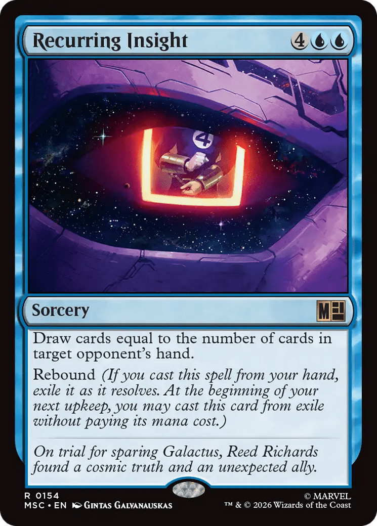 Recurring Insight [Marvel Super Heroes Commander] MTG Single Magic: The Gathering  | Multizone: Comics And Games