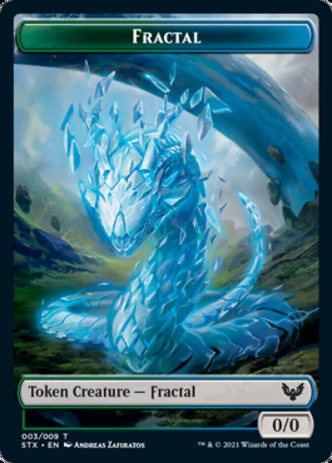 Fractal // Pest Double-Sided Token [Strixhaven: School of Mages Tokens] MTG Single Magic: The Gathering  | Multizone: Comics And Games