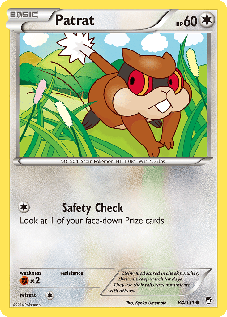 Patrat (84/111) [XY: Furious Fists] Pokemon Single Pokémon  | Multizone: Comics And Games