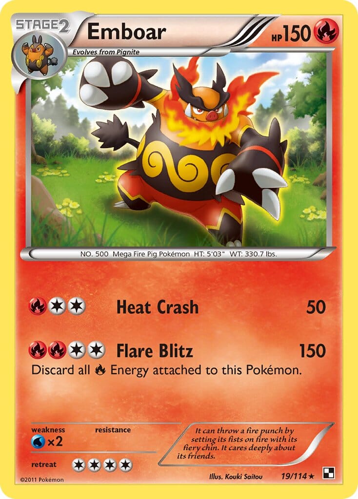 Emboar (19/114) (Theme Deck Exclusive) [Black & White: Base Set] Pokemon Single Pokémon  | Multizone: Comics And Games