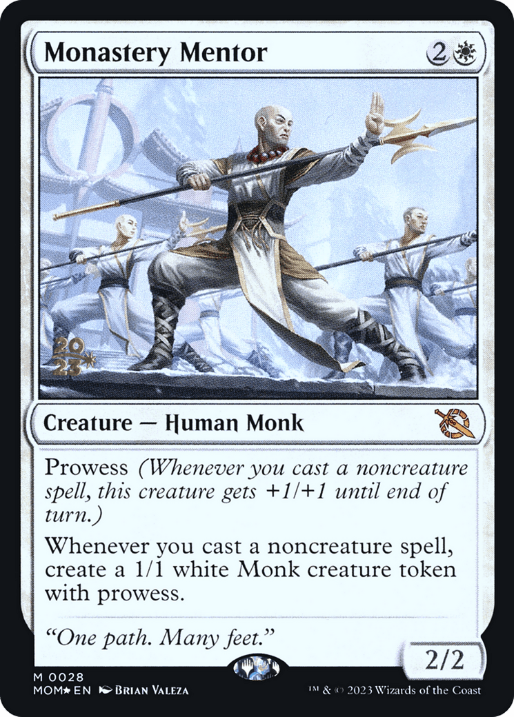 Monastery Mentor [March of the Machine Prerelease Promos] MTG Single Magic: The Gathering  | Multizone: Comics And Games